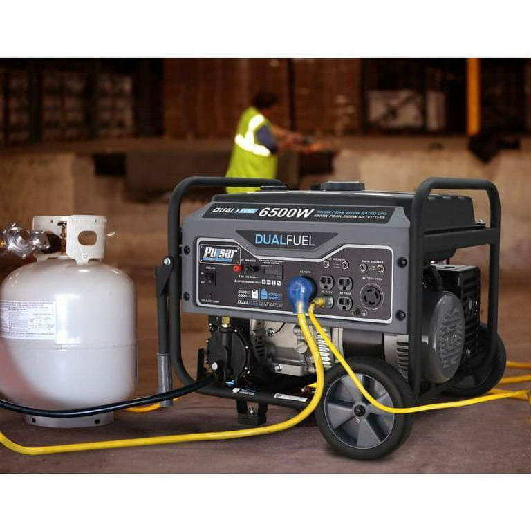 Pulsar G65BN Portable Gas/LPG Dual Fuel Generator - 5500 Rated Watts & 6500 Peak Watts - RV Ready - CARB Compliant Pulsar G65BN Portable Gas/LPG Dual Fuel Generator - 5500 Rated Watts & 6500 Peak Watts - RV Ready - CARB Compliant
