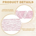 thumbnail image 3 of Uxcell Glitter Mesh Wired Ribbon for Christmas Tree and Gift Wrapping, Pink, 3 of 7