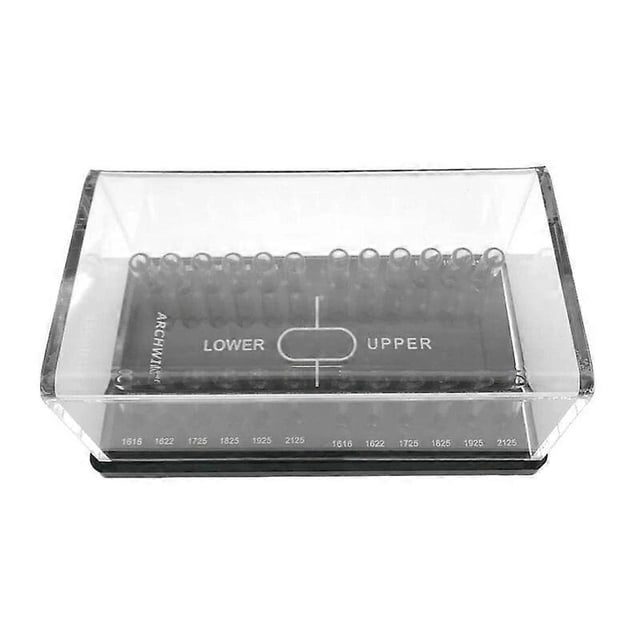 Dental Acrylic Organizer Holder for Orthodontic Round/Rectangular Arch wires Case