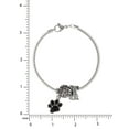 thumbnail image 4 of Connections from Hallmark Women's Crystal Stainless Steel Dog Bead Charm Bracelet, 7.25", 4 of 5