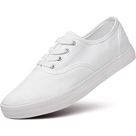 

Women s Canvas White Shoes Classic Fashion Low Cut Sneakers
