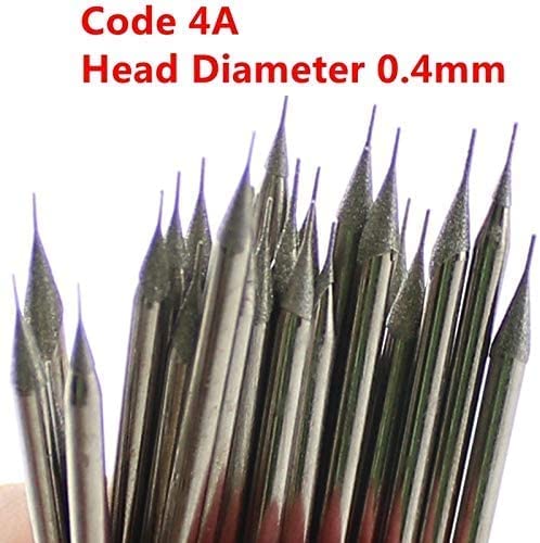 JINGLING 0.4-1.5mm Diamond Drill Bits Set Drilling Lapidary Tools For Stone Pack of 60Pcs