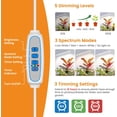 thumbnail image 5 of Kullinss Grow Lights for Indoor Plants with Clip, 10W 57 LEDs White Plant Lights for Indoor Growing with 6/12/16H Timer, 3 Color Modes, Full Spectrum Sunlike Plant Growing Lamp for Bonsai, Herbs, 5 of 5