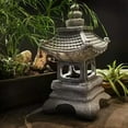thumbnail image 5 of Solar Powered Stone Pagoda Decorative Ornaments Garden Sculpture Outdoor Lights For Balcony Garden Courtyard Decoration, 5 of 6