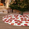 thumbnail image 6 of Sikiie Tomato 30-48 inches {designName} Print Christmas Tree Skirt Snowman Xmas Tree Skirt with Edge Christmas Decorations for Holiday Party, 6 of 7