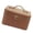 brown, variant on Multiple Functional Travel Cosmetic Bag PU Leather Face Removable Divider Planner Thin 20.5x14x11.5cm Gift for Women