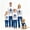 White Blue-Tree, variant on RUINIXCW Family Christmas Pajamas Matching Sets Xmas PJS Holiday Jammies for Whole Family Tree Long Sleeve Tops and Plaid Pants Mommy and Me Christmas Outfits Sleepwear