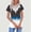 Black#4, variant on New trends for her GaThRRgYP Womens Clothes Tops,Women Fashion Summer Regular Women Short Sleeves V Neck Button Top Blue S