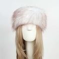 thumbnail image 3 of qolati Faux Fur Hat for Women Mongolian Hat Puffy Pompom Hat Winter Warm Trapper Bomber Hat for Casual, Trips, Sports, Skiing, 3 of 3