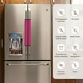 thumbnail image 2 of Refrigerator Door Handle Covers Set of 2, Breast Cancer Awareness6 Adjustable Non Slip Fridge Handle Covers, Appliance Handle Covers for Dishwasher Cuteness Oven Kitchen Decor, 2 of 6