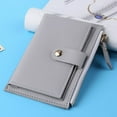 thumbnail image 3 of SHNETY Women Wallet Multi Card Slot Smooth Zipper Faux Leather Small Size Fine Texture Short Wallet for Shopping, 3 of 8