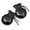 Black, variant on Stcellnmex Wood Castanets Flamenco Hand Percussion Instrument With String Black 2 Pack