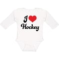 thumbnail image 3 of Inktastic I Love Hockey Girls Long Sleeve Baby Bodysuit, 3 of 5