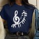 thumbnail image 2 of Blusa Informal Elegante Para Mujer, Camisas Para Hombre, Regalos, Camiseta Con Estampado de Letras, Manga Corta Odeerbi  ODB165914, 2 of 7