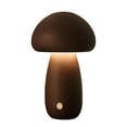 thumbnail image 3 of Lámpara de mesa con forma de hongo, luz de mesa, interruptor táctil, luz nocturna de ahorro, luz de noche B Nogal, 3 of 8