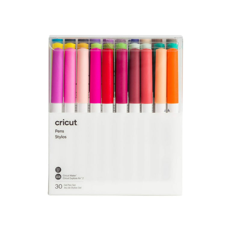 Craft World 0.4 Tip Fine Point Pens for Cricut Explore Air 2 /Maker, Ultimate Fine Point Pens Set of 30 Pack Assorted Tools