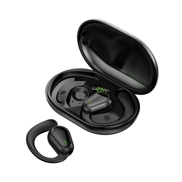 Pisexur Electronics - Auriculares inalámbricos Bluetooth para hombre, deportivos, con pantalla LED, ganchos para la oreja y micrófono incorporado, para entrenamiento, para niños, organizador de elect