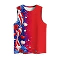 thumbnail image 3 of Oplxuo American Flag Tank Top Women 4th of July Tanks Tops for Womens USA Flag Vest Sleeveless Tee Printing Patriotic Shirts, 3 of 3