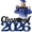 Blue, variant on XJGHHSY Class of 2026 Wooden Sign Graduation Decorations - White 2026 Grad Photo Booth Prop & Party Decor(Include Rope),White
