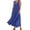 Blue, variant on Tumotour Linen Dresses for Women Sleeveless Long Dress Tank Sundress Round Neck Summer Casual Tshirt Dress Flowy Beach Sundress with pockets