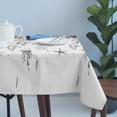 thumbnail image 4 of Gray Eucalyptus Coastal Table Cloth Waterproof Tablecloths, Beach Starfish Shells Tablecloth Dining Table Cover for Kitchen Party Tabletop Outdoor, Rectangle Tablecloth 54x108 Inch, 4 of 9