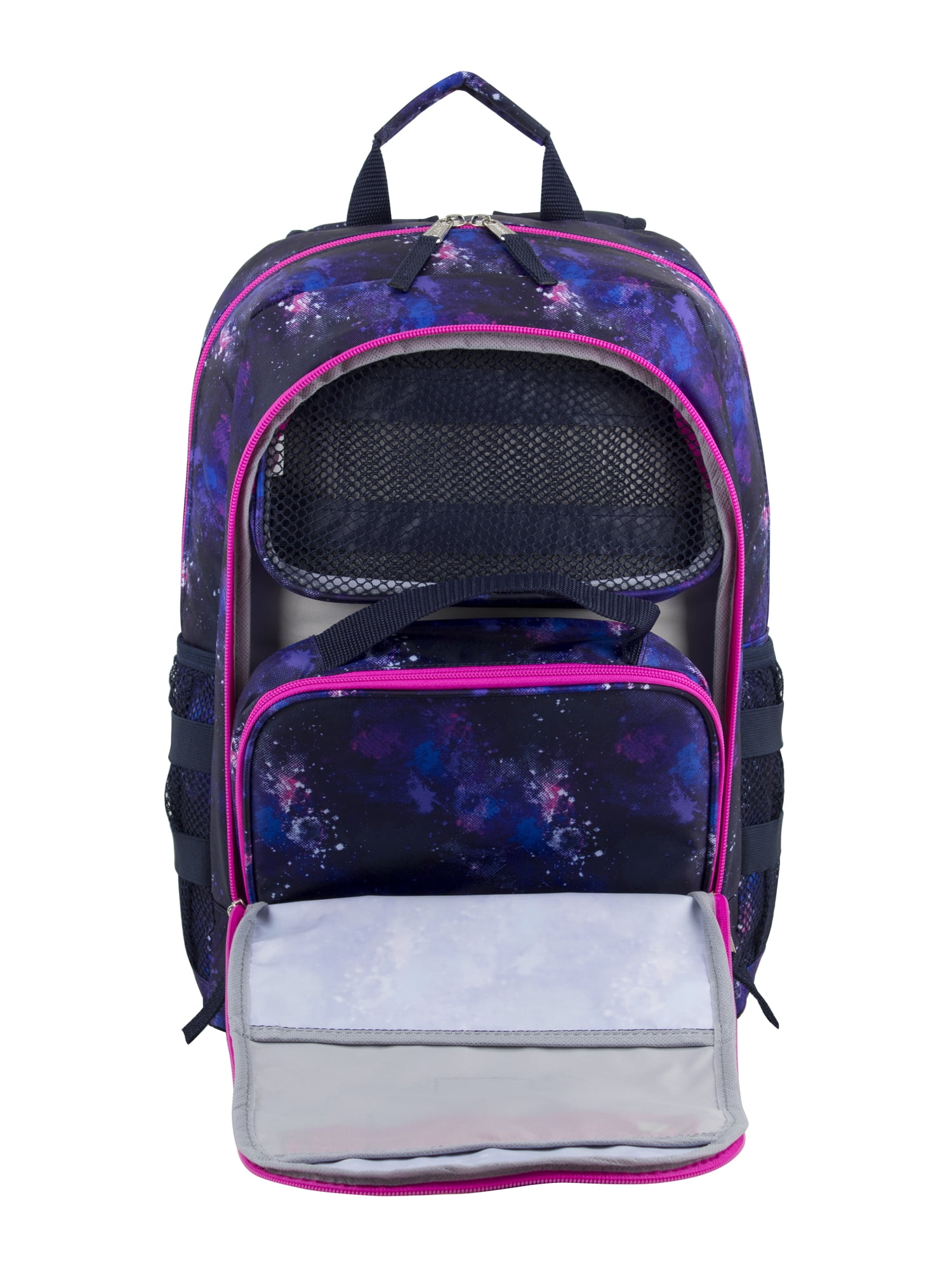 Eastsport Unisex 3-Piece Combo Backpack with Lunch Box and Pouch, Galaxy