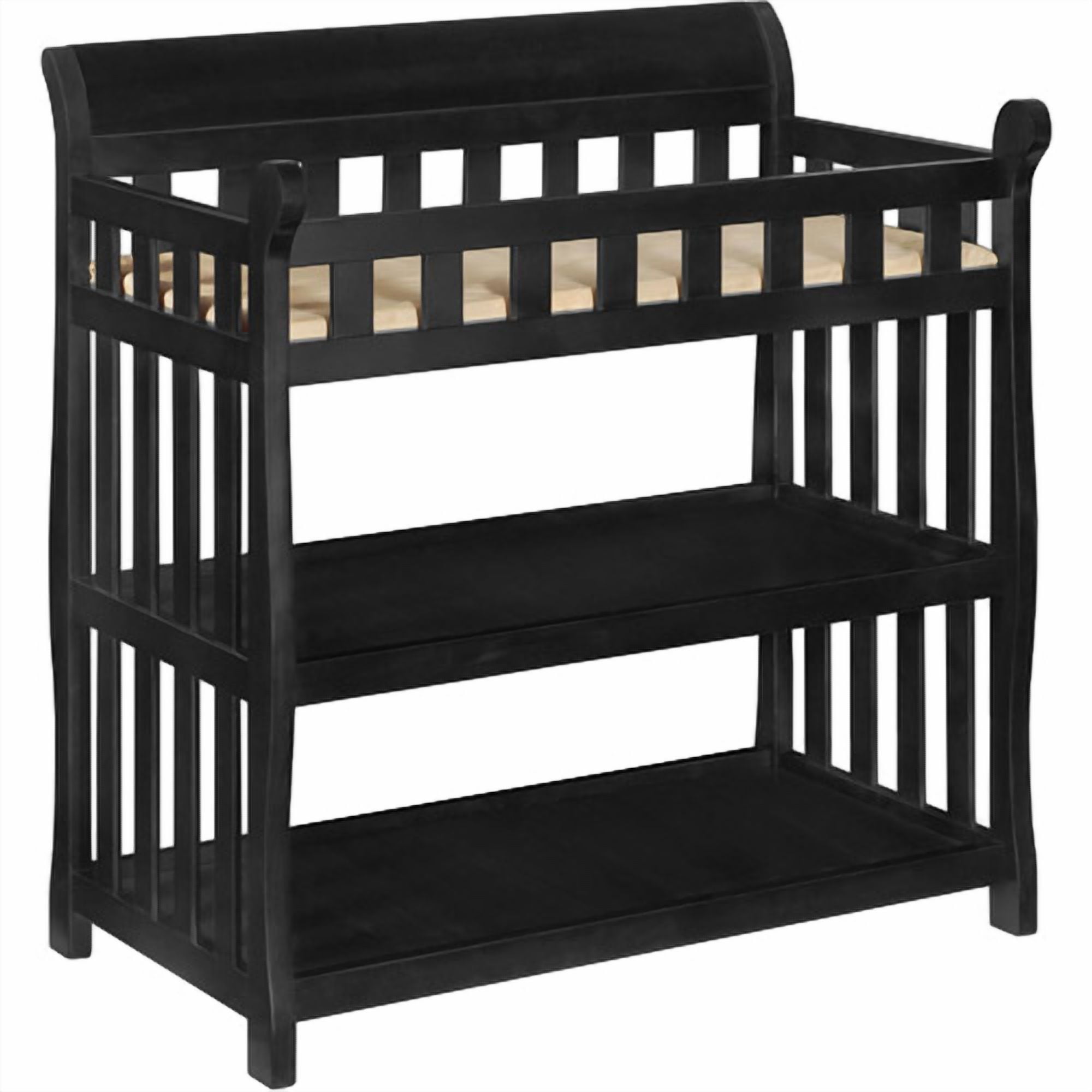 Delta Children Eclipse Changing Table with Pad, Black