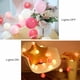 thumbnail image 4 of Guirnalda de luces LED de 20 LED para interiores, 3 m, para habitaciones acogedoras, con bolas de algodón de color rosa suave, 4 of 5