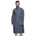 thumbnail image 1 of Atasi Indian Long Kurta For Mens Summer Wear Cotton Poplin Wedding Kurta Shirt, 1 of 7