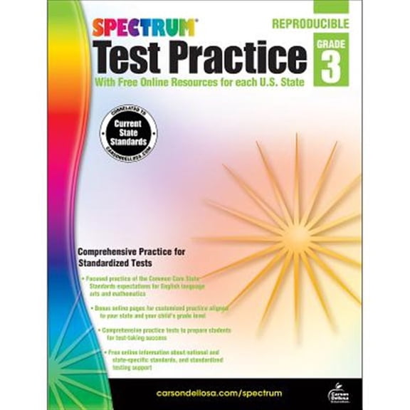 Pre-Owned Test Practice, Grade 3 (Paperback) 9781620575956