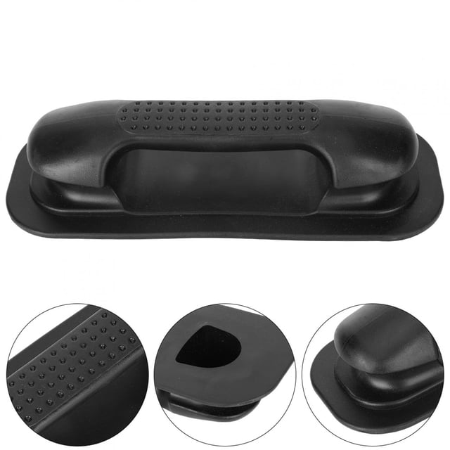 Black Boat Side Mount Handle, Boat Grab Handle, Canoe Grab Handle, Outdoor Use Rubber Boat for Kayak Canoe Dinghy Inflatable Boat
