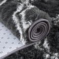 thumbnail image 7 of FairOnly 8'x10'Washable Silk Wool Geometric Area Rug for Bedroom Non Slip Ultra Soft Modern Indoor Rug for Living Room Dining Room,Dark Grey, 7 of 7
