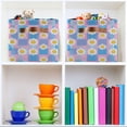 thumbnail image 6 of Yayeee Canvas Storage Basket with Handles for Shelves Fabric Bins Closet Organizer, Playful Daisy, 6 of 8