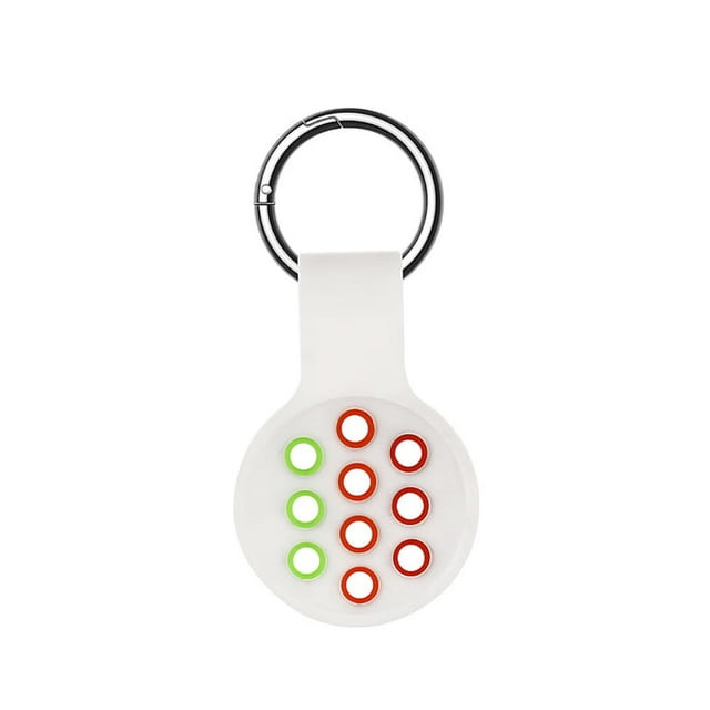WILLED Case for AirTag with Keychain Ring, Protective Silicone Holder Tracker Cover with Keyring Compatible with Apple New Air Tag 2021 for Pets, Keys, Luggage, Backpacks
