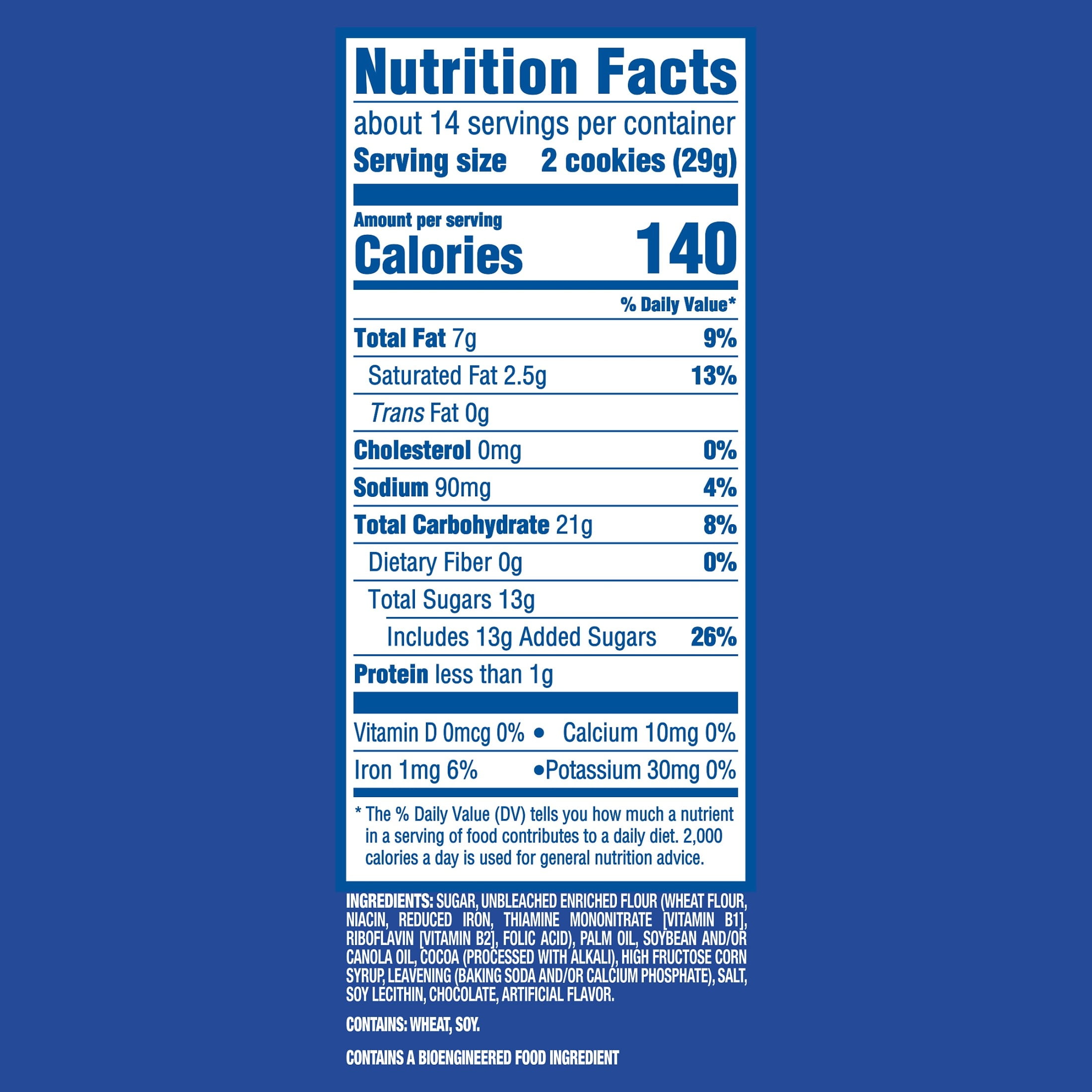 OREO Double Stuf Chocolate Sandwich Cookies, 14.03 oz
