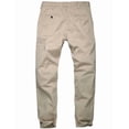 thumbnail image 4 of Pantalón chino tapered de algodón para hombre, frente plano, color piel, talla 30, 4 of 6