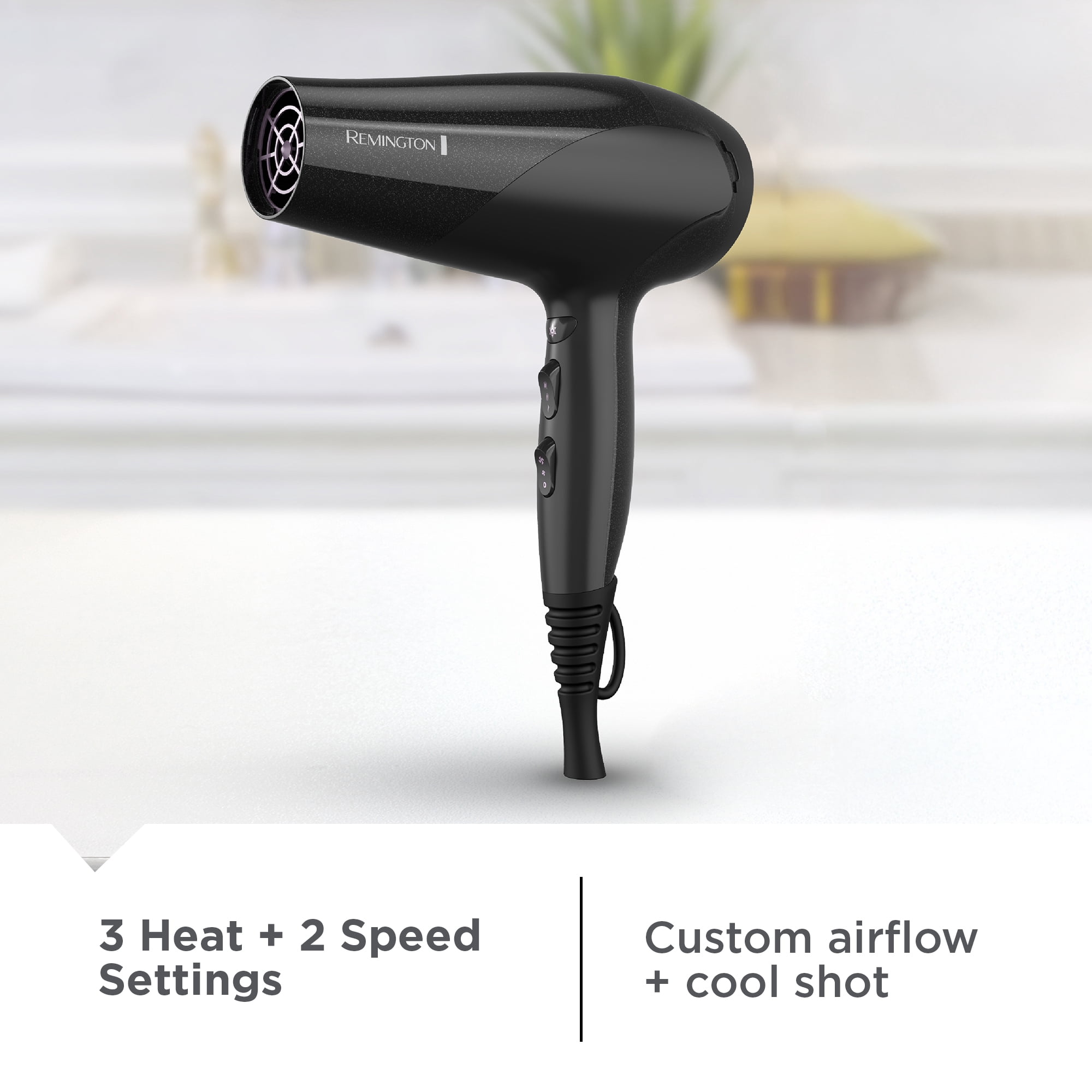(4 pack) REMINGTON High Speed Hair Dryer with Diffuser, D3193