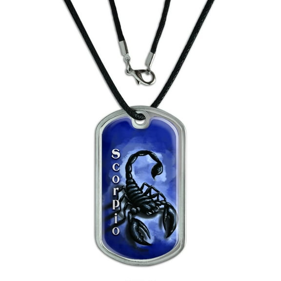 Scorpio Scorpion Zodiac - Astrological Sign Astrology Dog Tag