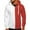 024Red, variant on Lightweight Hoodie for Men Zip Up Color Block Sweatshirt Slim Fit Rugby Print Casual Long Sleeve Jacket With Pocket