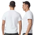 thumbnail image 2 of Crown Craze® Unisex Dryblend Short Sleeve T-Shirt, 50/50 Cotton/Polyester Casual Plain Tee (Black, M), 2 of 6