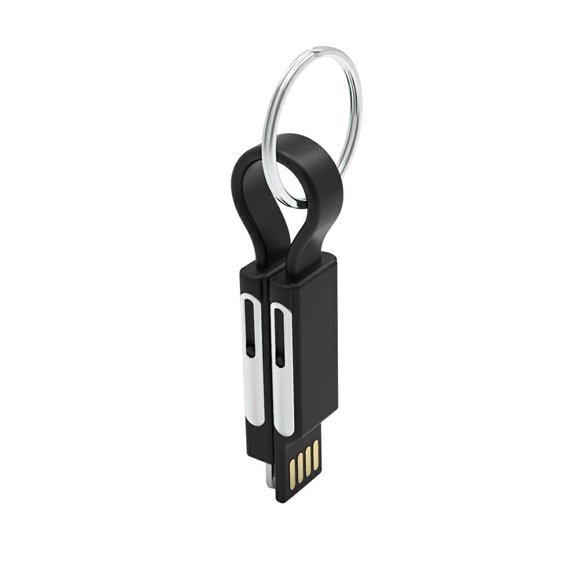 Bolts 6-in-1 Cable, Portable Keyring Compatible with Apple iPhone/USB/USB-C/Micro USB Cable for All of Your Devices