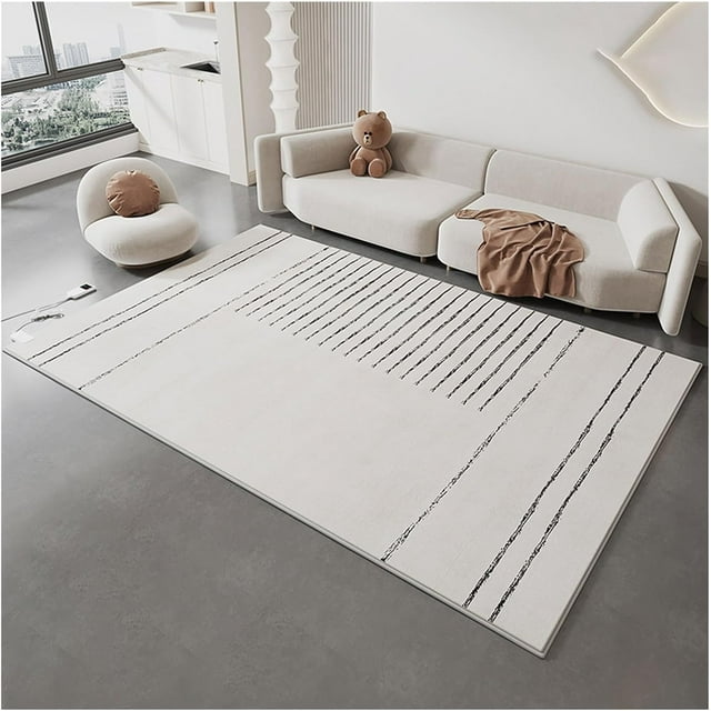 ORUYROP Modern Heated Floor Mat Area Rugs Electric Heated Area Rug Carbon Crystal Heated Carpet Heated Floor Mat or Office and Home (Color : 2, Size : 80x160cm)