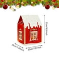 thumbnail image 2 of Yucurem 1 Pack Christmas Wonderland Cottage Gift Boxes, 7.87 x 7 x 9 Inches House Shaped Christmas Boxes with Handle, Paper Treat Boxes for Holiday Party Favors, 2 of 7