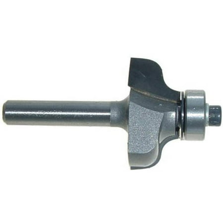 

Magnate 3724 Ogee Router Bit — 1/2 Cutting Height; 1/4 Shank Diameter; 5/32 and 5/32 Cove Radius; 1-1/8 Overall Diameter; 1-1/4 Shank Length