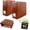 Brown, variant on 2 Pack 4 Inch Theater Program Binder, PU Leather 4" Wide Playbill Holder, 40 Pages D‑Ring Album for Broadway Musical Memorabilia Storage Organizer(Black)