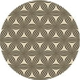 thumbnail image 1 of Ahgly Company Machine Washable Indoor Round Transitional Chocolate Brown Area Rugs, 3' Round, 1 of 7