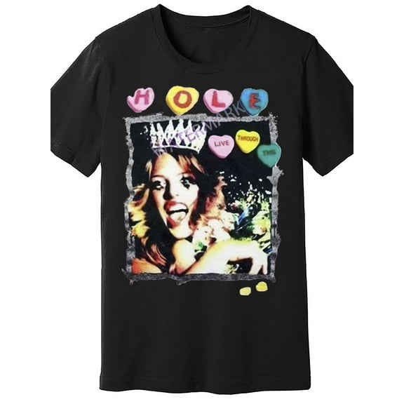 Courtney Love Hole 1994 White Men'S Tshirt 1729327 funny Men'S Short Sleeve T-shirt black PR