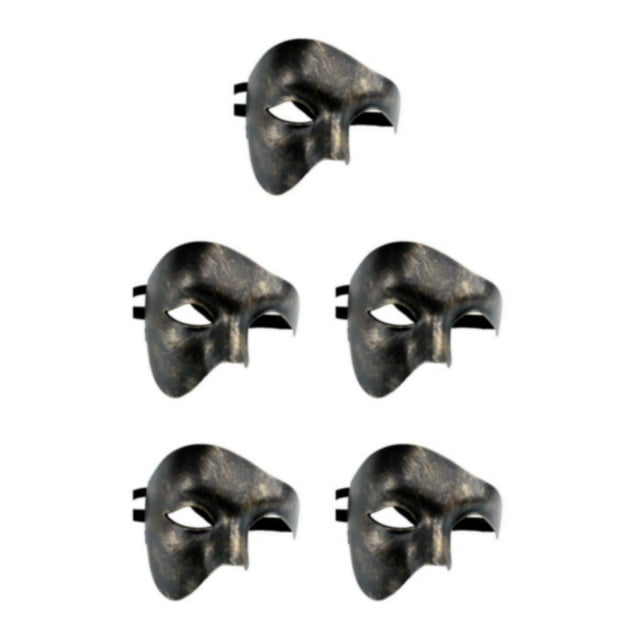 Youkk Made With Plastic Easy To Wear And Breathable Wide Application Black brushed gold 5Set