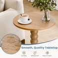 thumbnail image 5 of Gianna Round Side Table - Solid Wood Leg Small Drink Table for Living Room Bedroom Office,Wood, 5 of 7