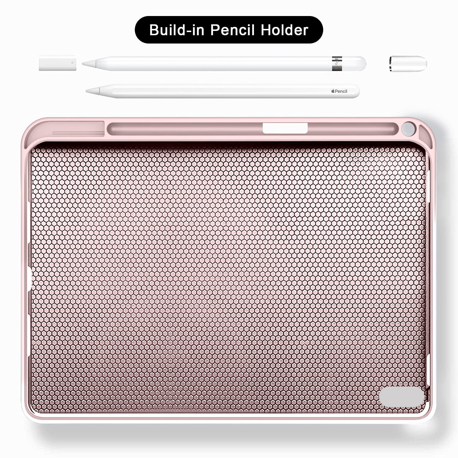 Aoub Keyboard Case for iPad A16 11th/10th Generation (2025/2022) with Pencil Holder, Detachable Wireless Bluetooth Keyboard Cover, Pink
